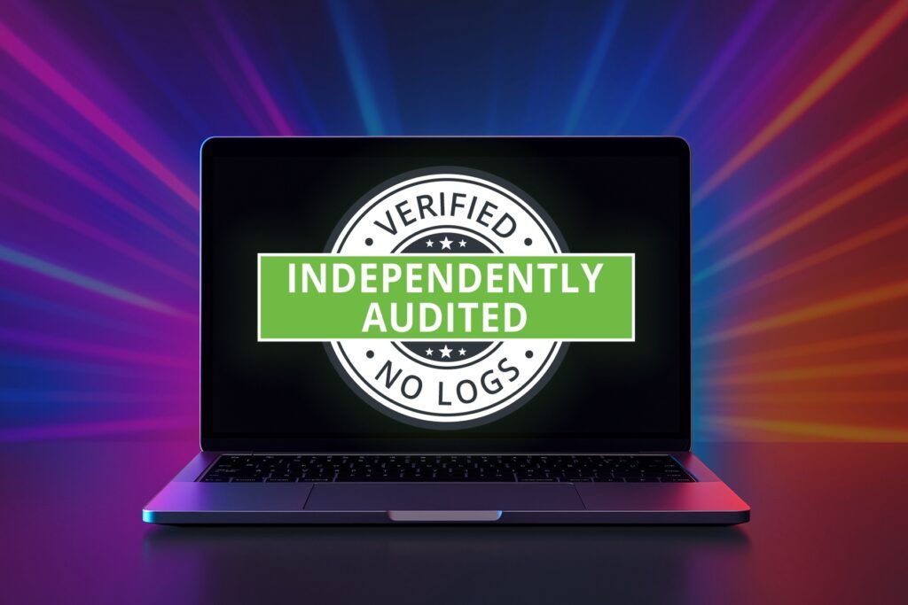 computer displaying no-log image