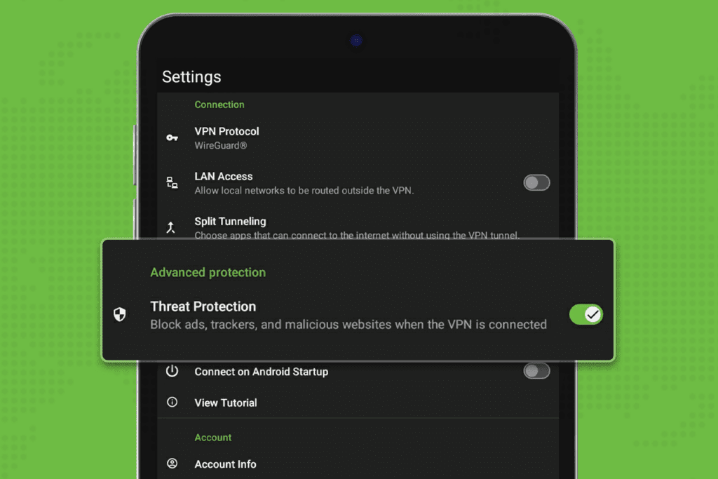 A closer look at Threat Protection by IPVanish VPN on Android mobile