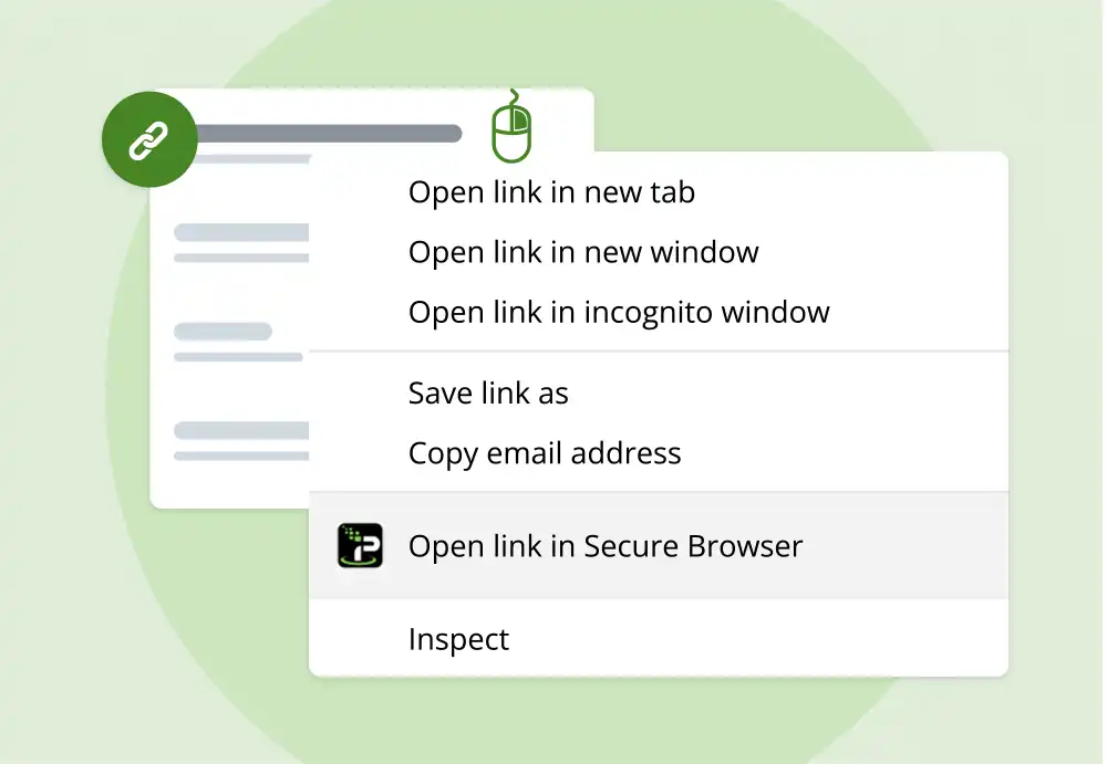 Secure Browser Right Click